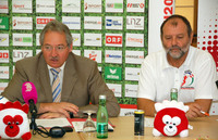 OÖ Sportlandesrat Viktor Sigl mit Präsident Karl Weiß